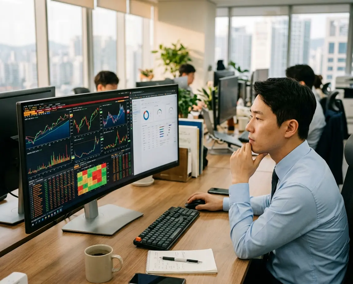 금융사 내부의 리스크 분석 시스템 화면